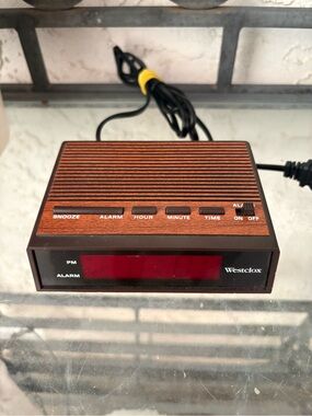 Westclox Clock original Vintage Design A Digital Alarm Clock 1980s